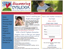 Tablet Screenshot of discoveringdyslexia.com